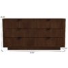 Lola - Mid-Century Modern Dresser With 6 Drawers - Dark Brown - Image 15