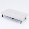 Versatile Corduroy Sofa Bed With Frame - Beige - Image 13