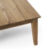 Outdoor Coffee Table With Slat Panel Top - Light Brown - Image 8