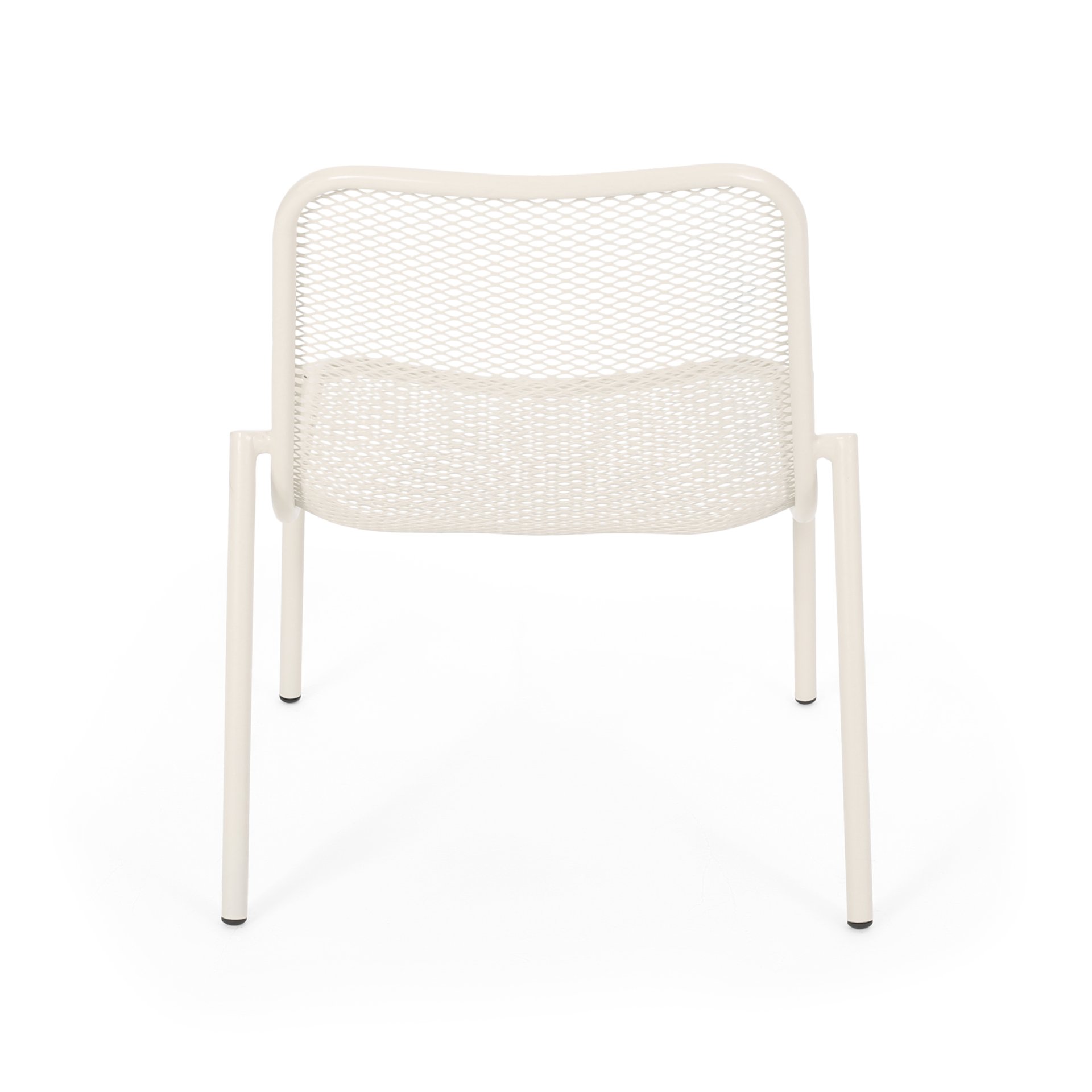 Kincaid - Stackable Iron Chair Outdoor Seating - Matte White - Image 10