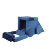 14 Pieces Kids Sofa Modular Play Couch Child Sectional Sofa To Boost Creativity Boys And Girls Diy Creating Playroom Couch Furniture For Toddlers Convertible Foam And Floor Cushion - Blue - Image 17