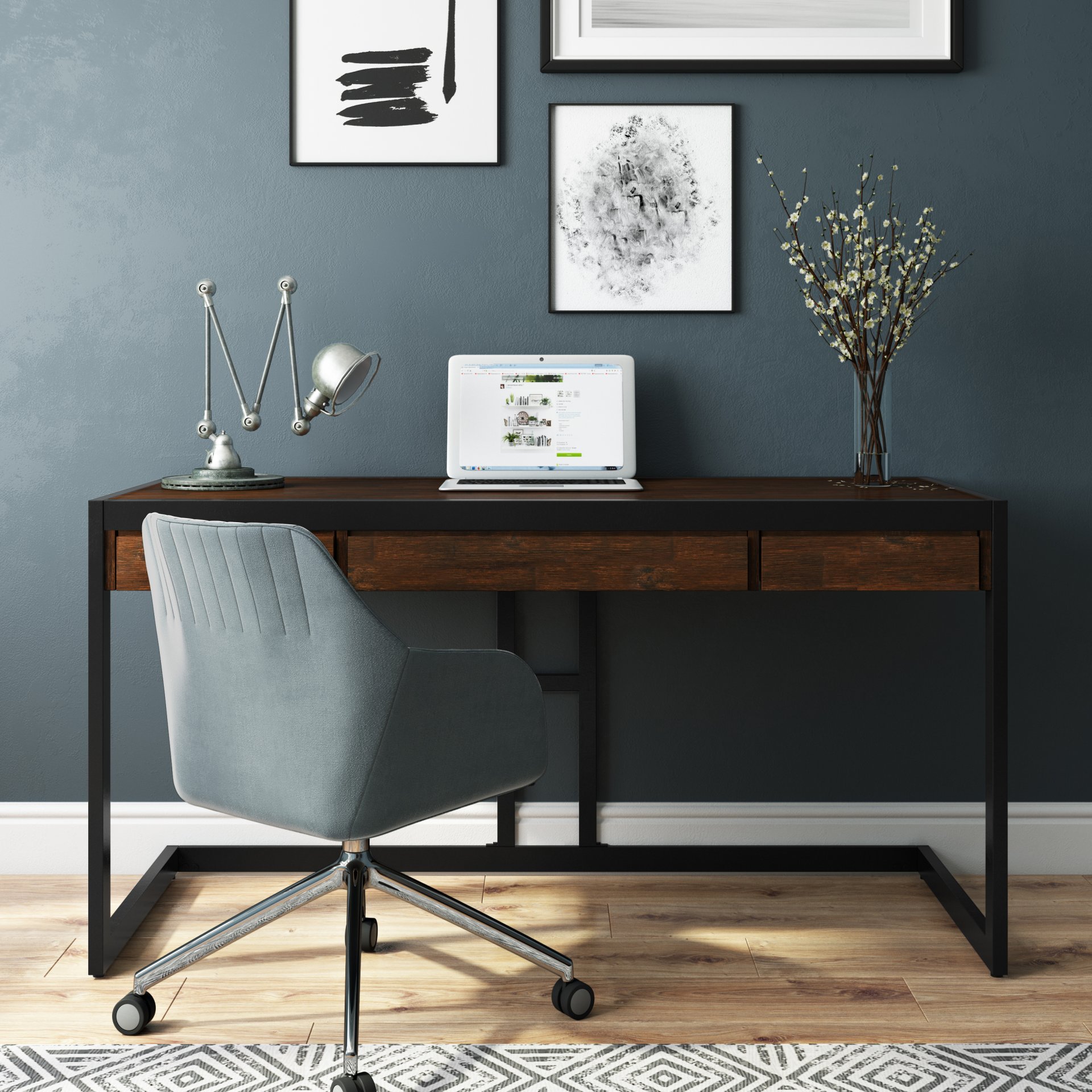 Erina - Desk - Farmhouse Brown - Image 7