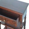 Turned Occasional Table - Brown - Image 6