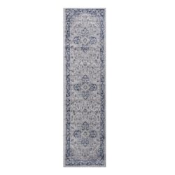 Marfi - 2' X 8' Oriental Runner Rug - Blue / Gray
