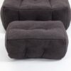 Fluffy Bean Bag Chair, Comfortable Bean Bag For Adults And Children, Super Soft Lazy Sofa Chair With Memory Foam And Ottoman, Indoor Modern Focus Bean Bag Chair For Living Room, Bedroom, Apartment - Black - Image 22