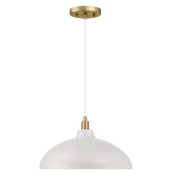 Astral - Single Light Pendant Lamp For Entrance Kitchen Island - Gold / White
