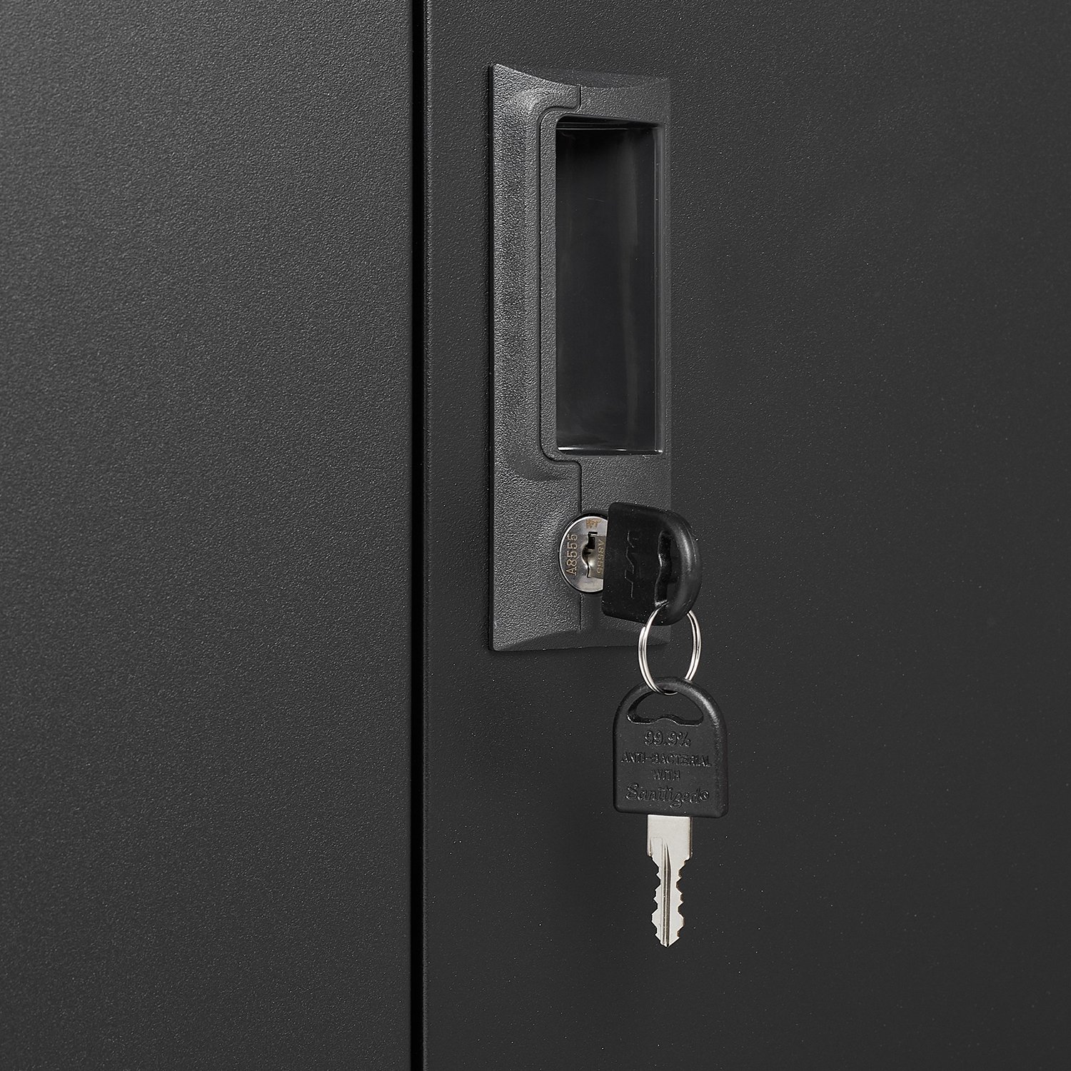 Metal Storage Cabinet With Locking Doors And Adjustable Shelf, Folding Filing Storage Cabinet, Folding Storage Locker Cabinet For Home Office, School, Garage - Black - Image 18