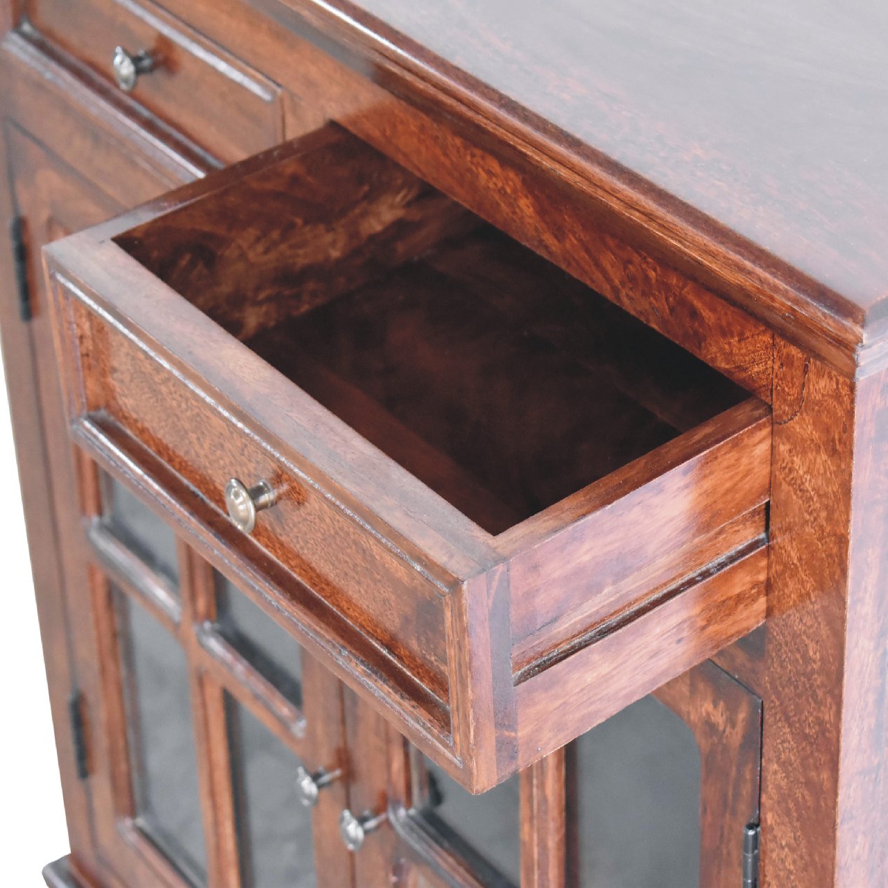 Glazed Cabinet - Cherry - Image 7