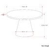 Winnie - Round Coffee Table - Walnut - Image 7