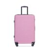 3 Piece Luggage Sets Lightweight Suitcase With Two Hooks, Spinner Wheels, Tsa Lock, (20/24/28) - Pink - Image 5