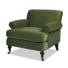 Alana Lawson - Accent Arm Chair Casters - Olive Green - Image 6