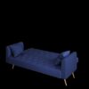 Convertible Double Folding Living Room Sofa Bed - Blue - Image 13