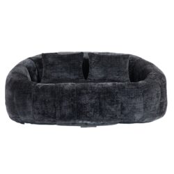 High Back Durable Comfort Bean Bag Sofa Couch For Adults And Kids - Black