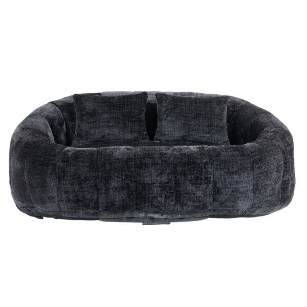 High Back Durable Comfort Bean Bag Sofa Couch For Adults And Kids - Black