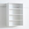 Devi - Wall Mounted Wood Closet System With Modular Versatility And Warm - White - Image 11