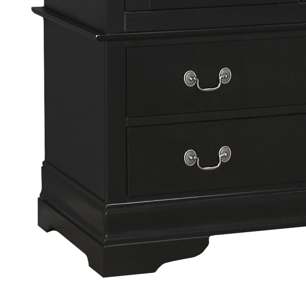 Elegant Traditional Armoire - Black - Image 5
