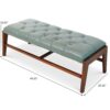 Hera - Bench With Buttons - Antique Green / Light Sage Green - Image 8