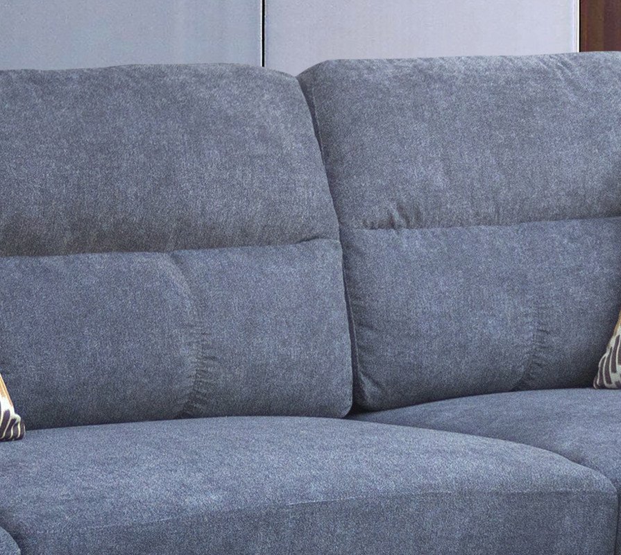 Diego - Sectional Sofa With Right Facing Chaise, Storage Ottoman, And 2 Accent Pillows - Gray - Image 4