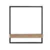 Wall Shelf, Wall Hanging Decor, Home Decor Accent - Black / Brown - Image 3