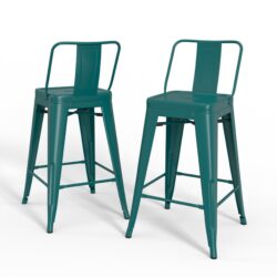 Rayne - Counter Height Stool (Set of 2) - Teal Blue