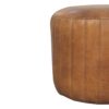Buffalo - Leather Boucle Footstool - Brown - Image 2