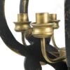 French Country Wood Chandelier, 6 Light Farmhouse Pendant Light Fixture With Adjustable Chain For Kitchen Foyer Hallway, Bulb Not Included - Black - Image 10