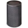 Corbin - Metal Side Table - Hammered Antique Copper - Black - Image 2