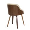 Bacci - Mid-Century Modern Dining / Chair - Walnut / Cream - Image 4