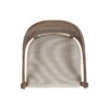 Americana - Mid-Century Modern Cane Back Dining Chair Textured Weave - Taupe Beige - Image 8