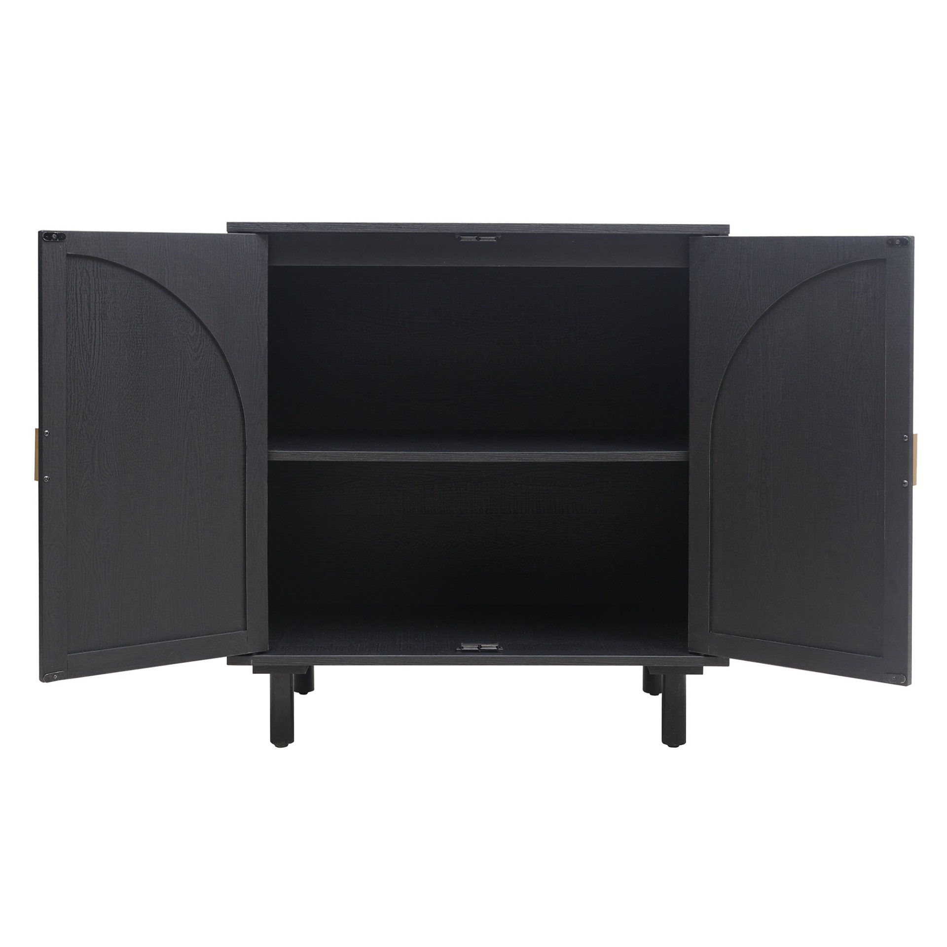 2 Door Cabinet, Suitable For Bedroom - Black - Image 14