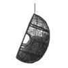 Kylie - Boho Style Hanging Basket Chair Rattan With Water Resistant Cushions - Gray - Image 6