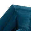 Jack - Modern Tuxedo Tufted Sofa - Teal Blue - Image 8
