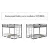 Adam - Twin Over Twin Bunk Bed - Black Metal - Image 7