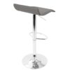 Ale - Contemporary Adjustable Barstool (Set of 2) - Gray - Image 4