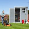 Resin Outdoor Storage Shed Kit-Perfect To Store Patio Furniture - Gray - Image 6