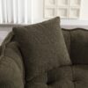 Soft Beanbag Chair With High Resilience Foam Core For Two People - Olive Green - Image 21