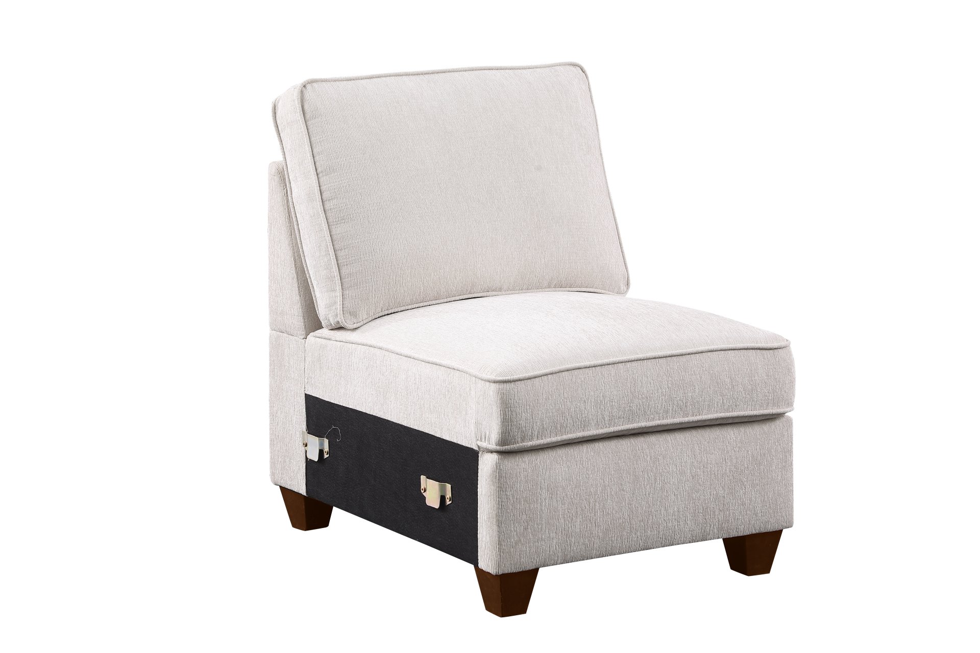 Rene - Sectional Sofa With Ottoman - Beige - Image 12