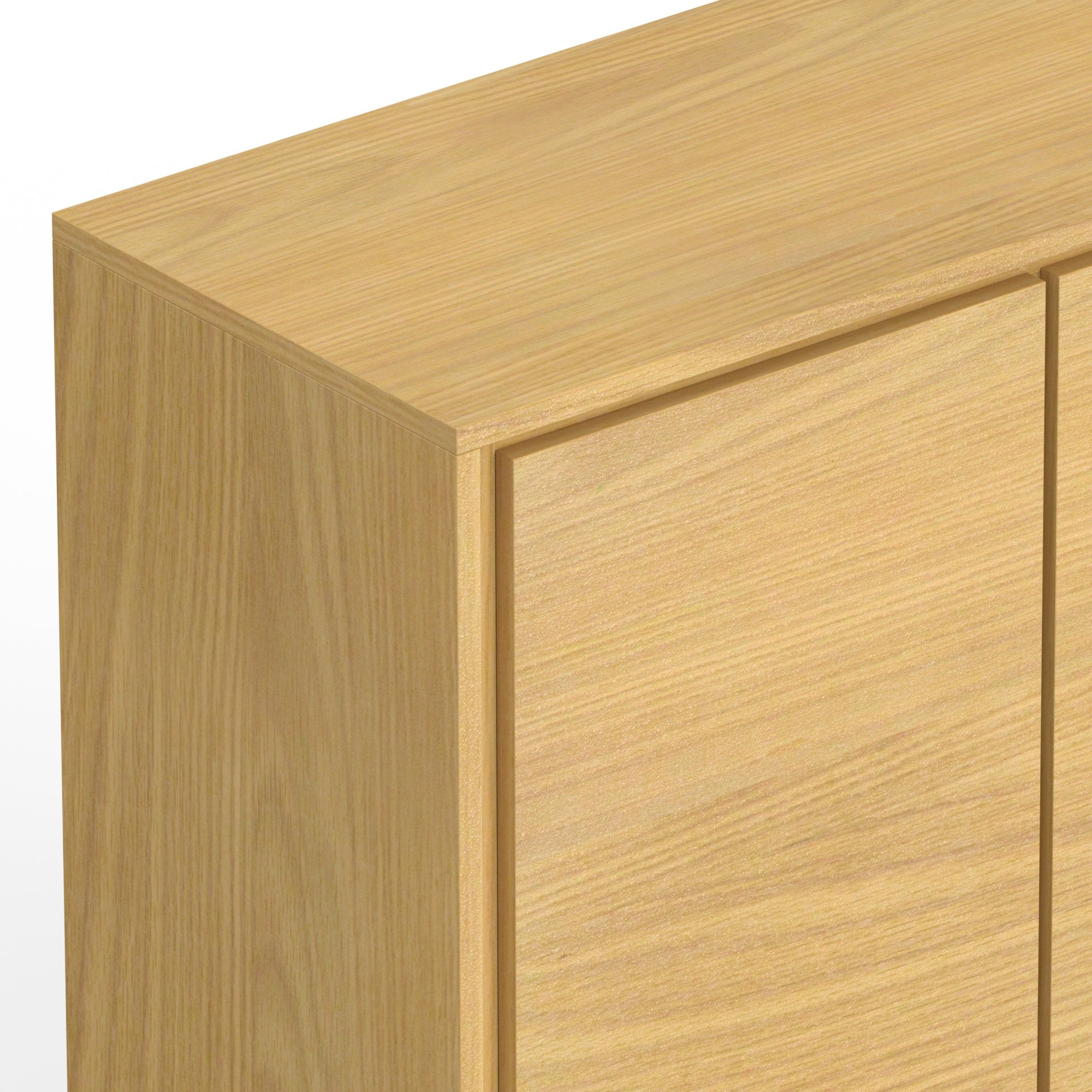 Lowry - Medium Storage Cabinet - Oak Veneer - Image 3