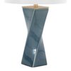 Curvo - Square Contemporary Table Lamp - Blue / Gold / White - Image 4