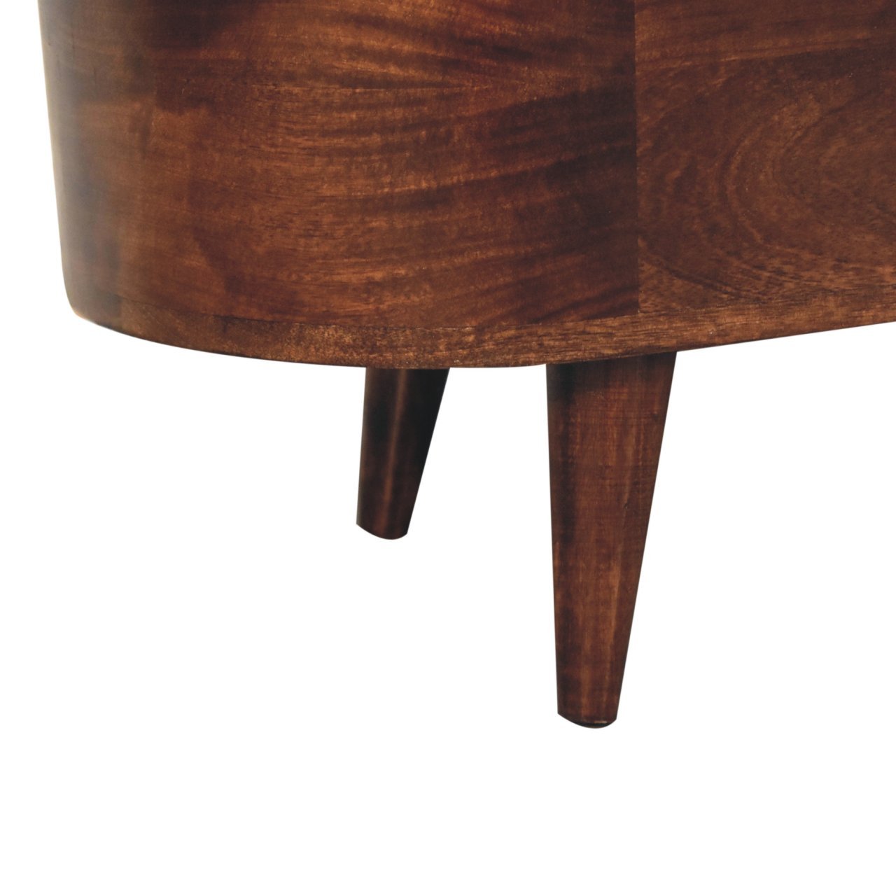 Curved Blanket Box - Walnut - Image 9