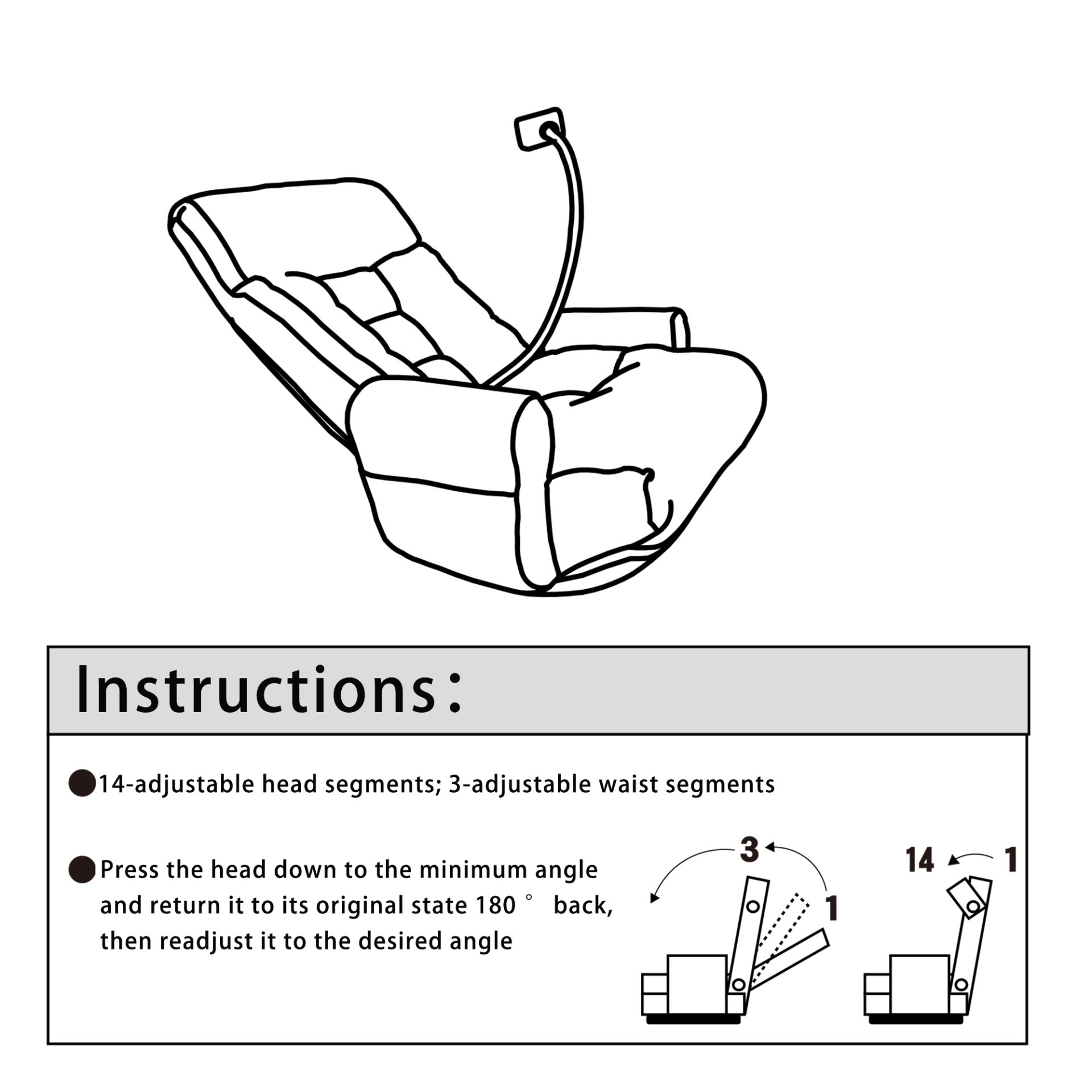 Adjustable Swivel Lounge Chair With 360 Degree Rotating Seat And Headrest Support Leisure Chair Deck Chair Game Chair For Living Room - Green - Image 5