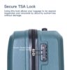 3 Piece Luggage Sets Lightweight Suitcase With Two Hooks, Spinner Wheels, Tsa Lock, (20/24/28) - Dark Green - Image 11