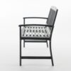 Farmhouse Style Loja Bench Outdoor Seating - Dark Gray - Image 8