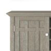 Bedford - Sideboard Buffet And Wine Rack - Distressed Gray - Image 4