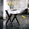 Fierce - Accent Table With Built - In USB Port - White / Black - Image 4