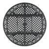 Outdoor Expandable Aluminum Dining Table With Latticework Details And Curvy Legs - Black - Image 11