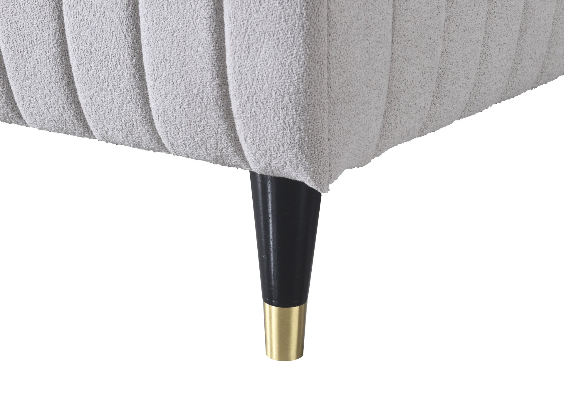 Queen Upholstered Bed - Beige - Image 5