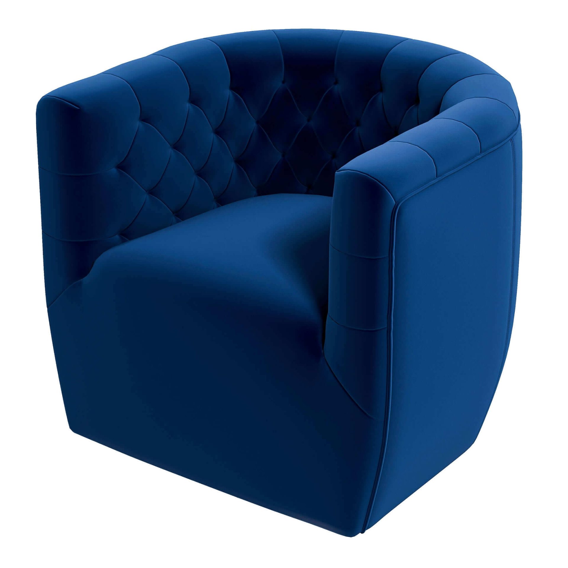 Delaney - Swivel Chair - Dark Blue - Image 6