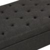 Convertible Ottoman Sleeper With Memory Mattress And Tufted Design, Folding Sofa Bed - Dark Gray Linen - Image 21