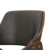 Malden - Bentwood Dining Chair With Wood Back - Distressed Brown - Image 5